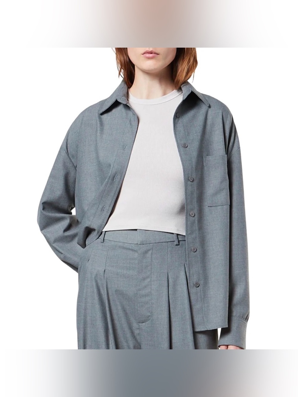 Enzo Costa Oversized Button Down Shirt (Size 1)